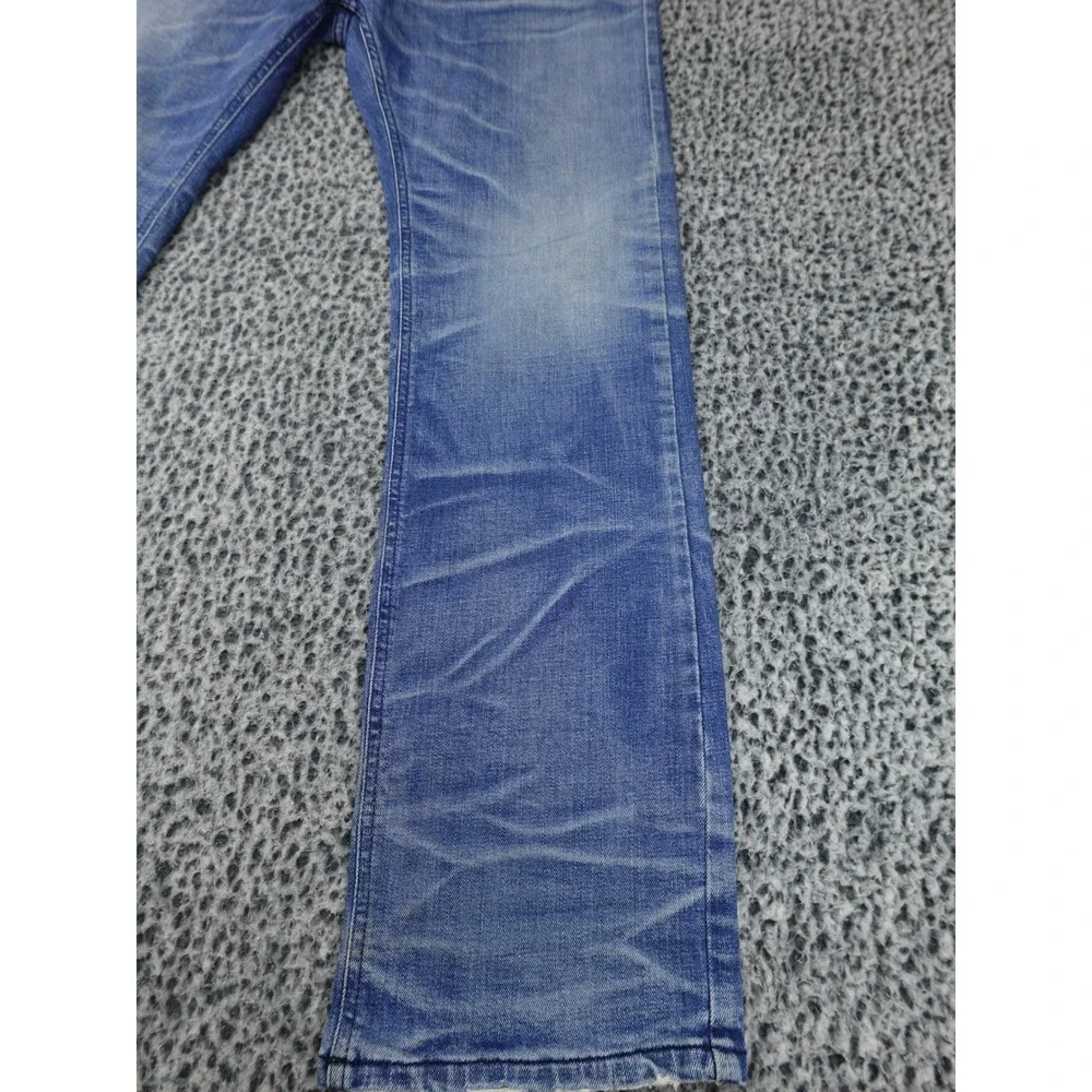 DPSR Denim Peoples Republic Jeans Mens XL Blue Straight Leg Faded Distressed